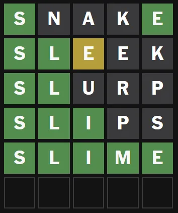 The Wordle Answer for today is SLIME.