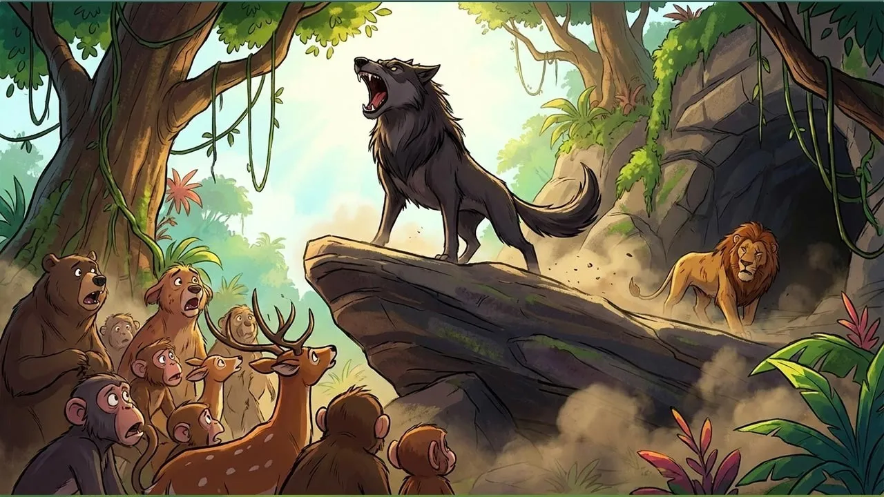 jungle-ki-kahani-bhediya-aur-sher-ki-dosti-2