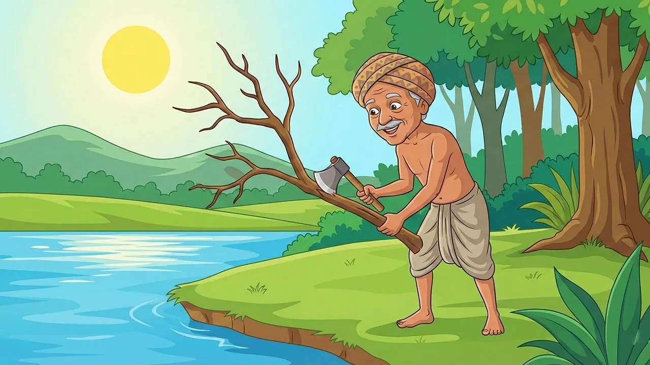 The-Honest-Woodcutter-The-Triumph-of-Truth-Moral-Story-in-Hindi-for-Kids