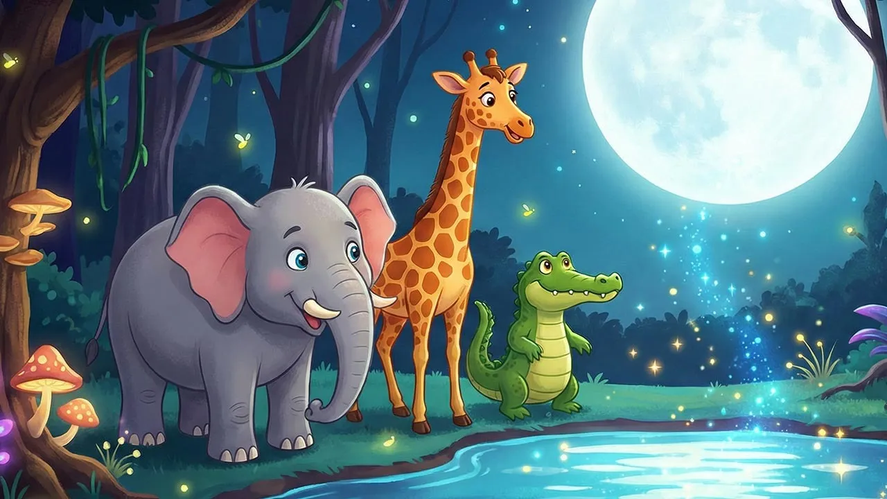 haathi-giraffe-magarmach-ki-jadui-kahani-3