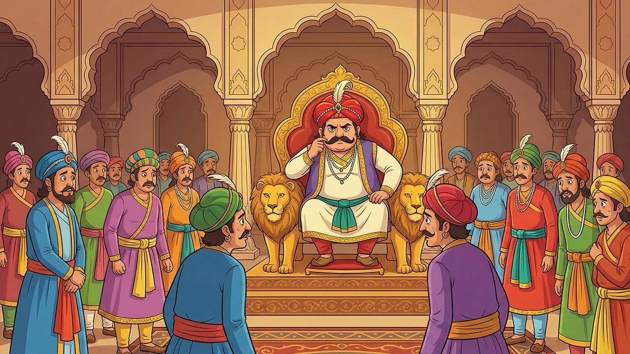 chatur-birbal-ki-kahani-badshah-ki-muchh-3