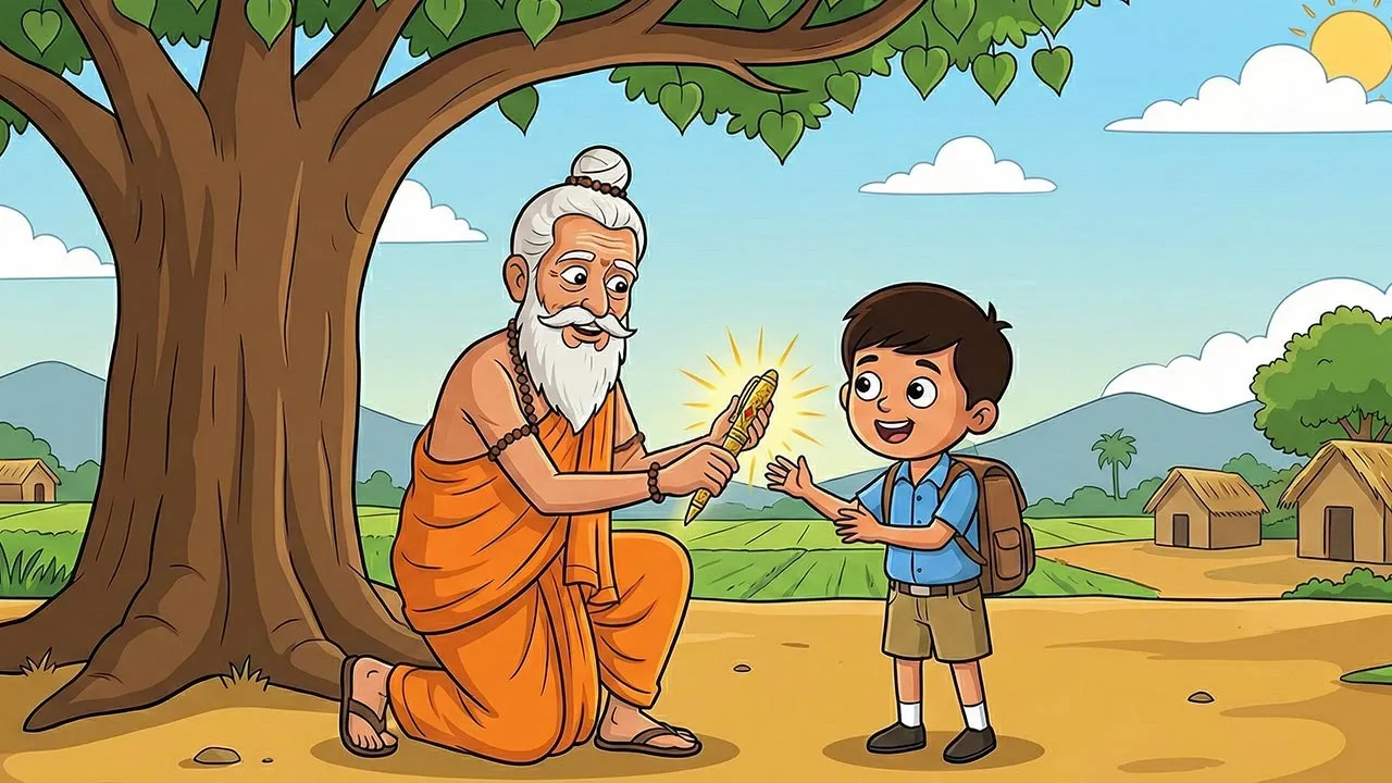 sone-ki-kalam-aur-raju-ki-mehnat-hindi-story-1