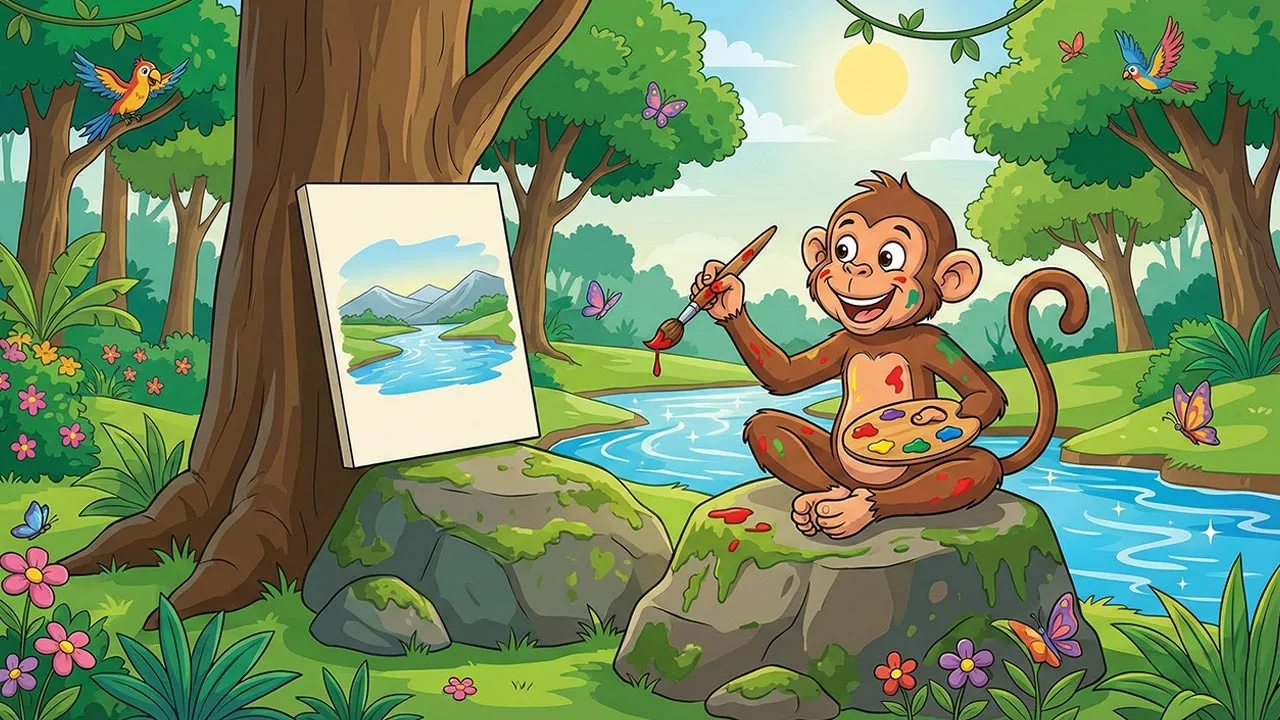 uchhlu-bandar-ki-chitrakari-greed-and-happiness-story-2