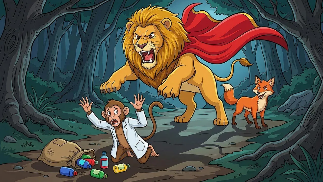 beimani-ki-saza-lalchi-doctor-montu-jungle-story-2