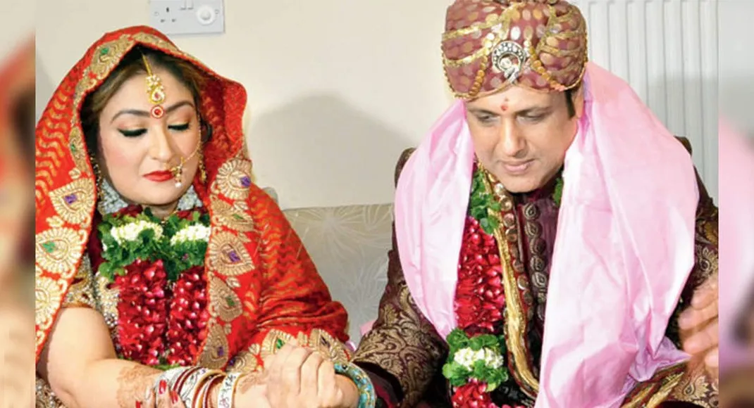 Govinda and Sunita Ahuja wedding