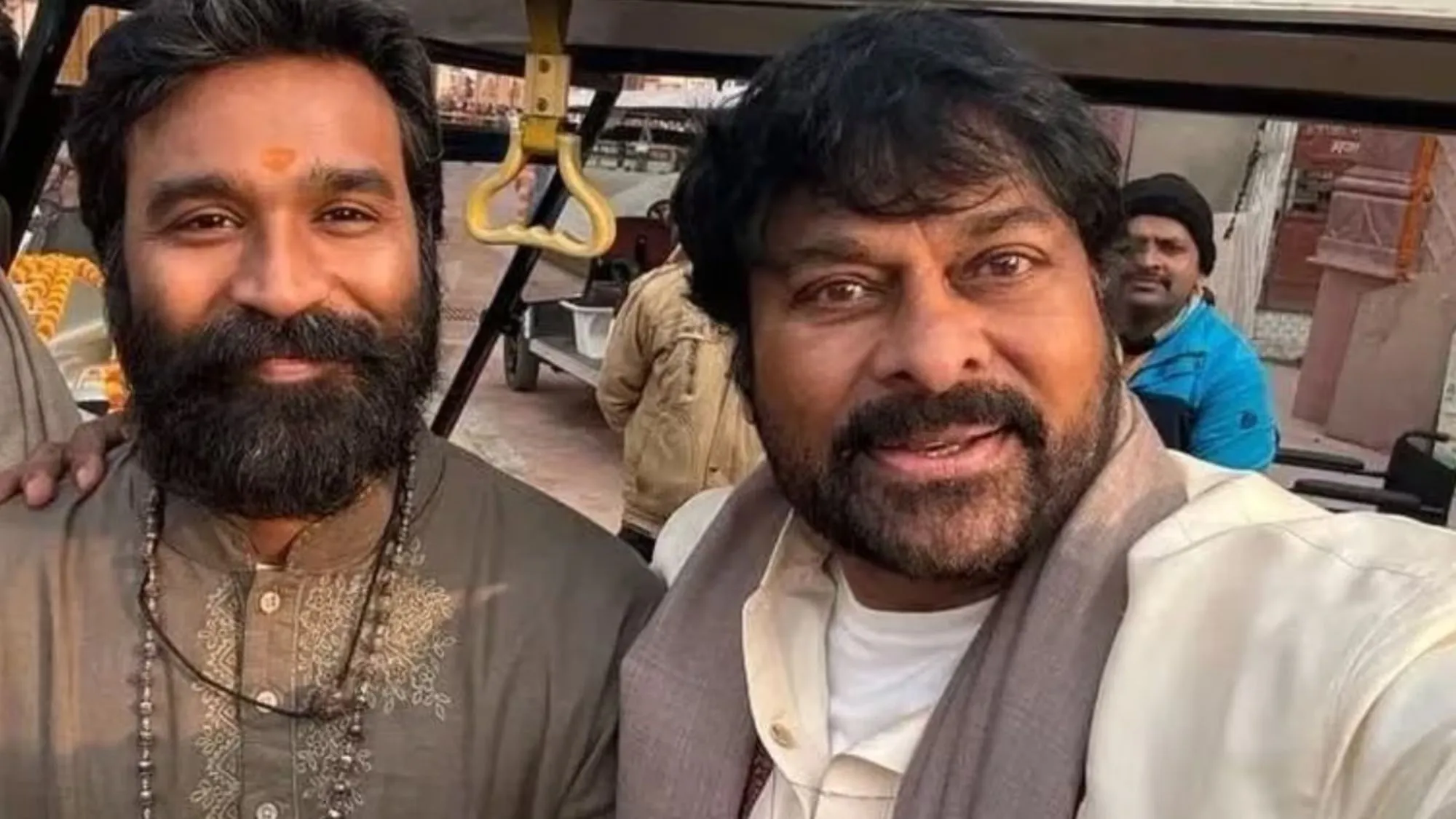 Chiranjeevi and Dhanush
