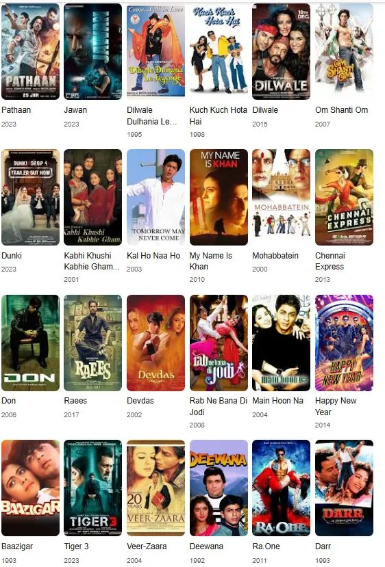 shah rukh khan movies