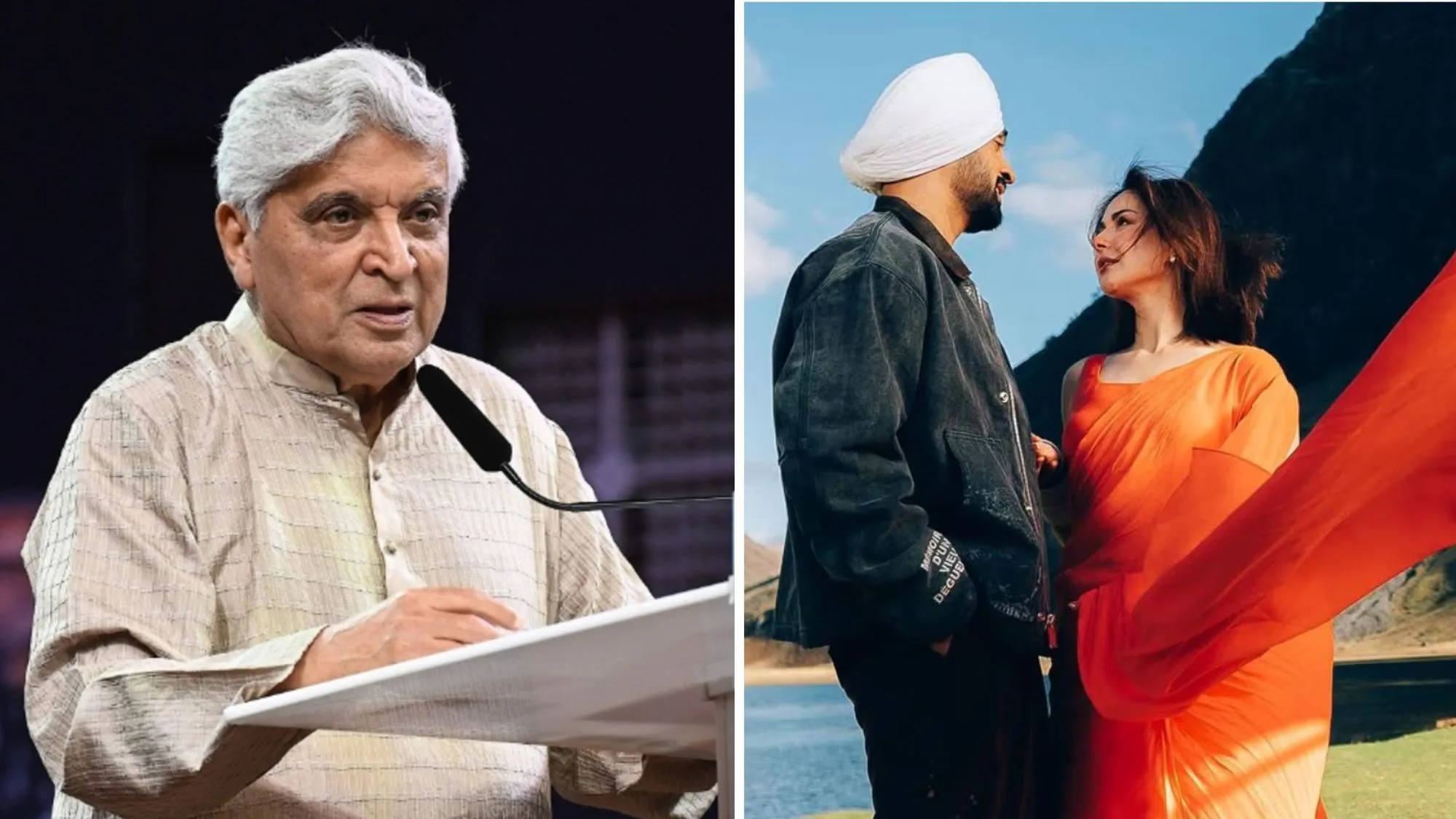 Diljit Dosanjh and javed akhtar