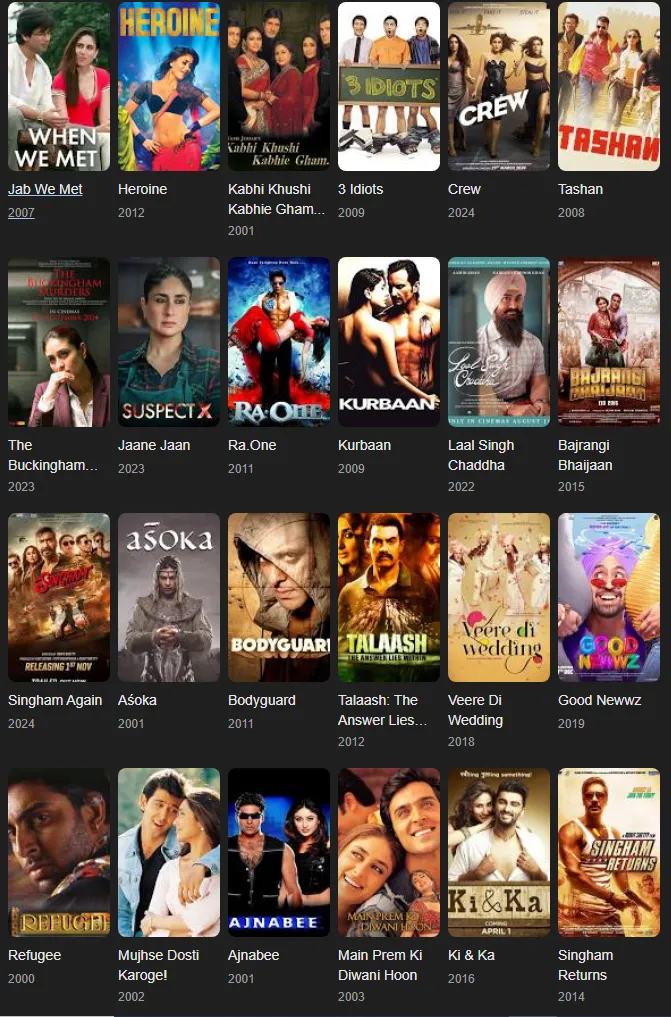 kareena kapoor movies
