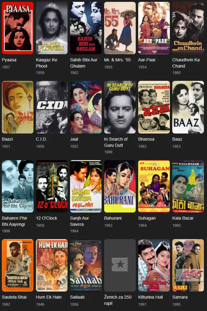 guru dutt movies
