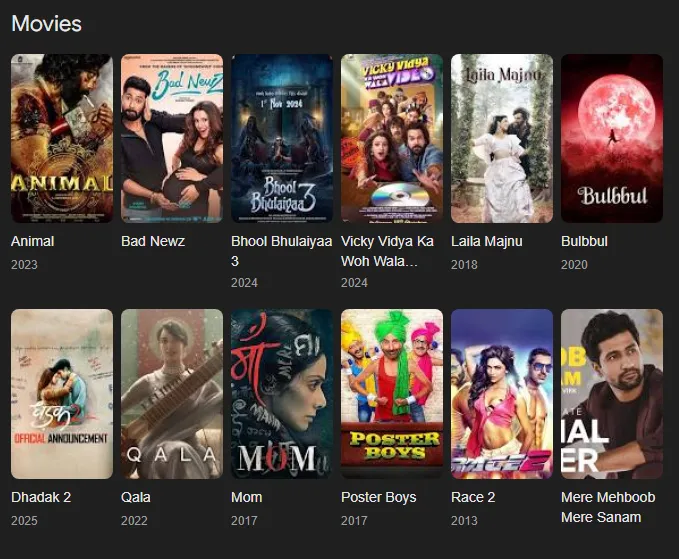 tripti dimri movies