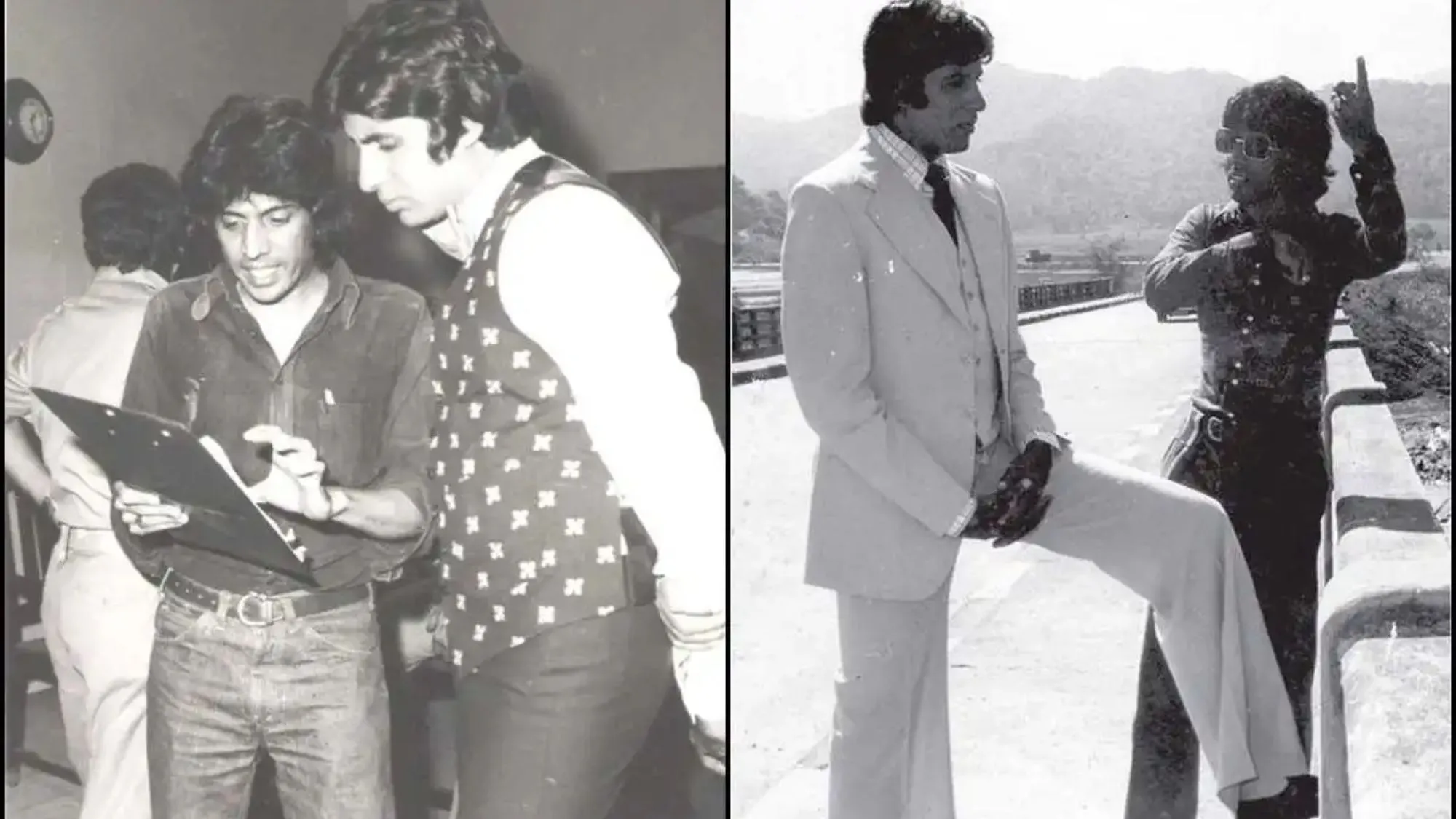 Chandra Barot and Amitabh Bachchan