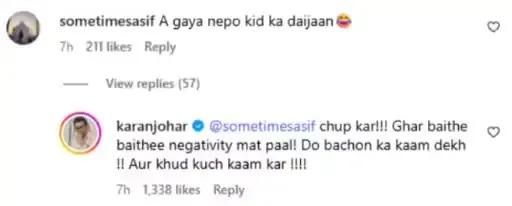 karan johar post