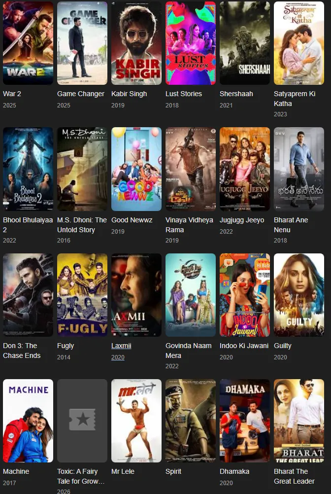 kiara advani movies