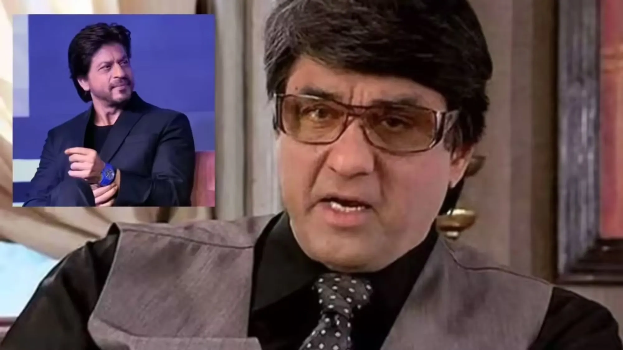 Mukesh Khanna and Shah Rukh Khan