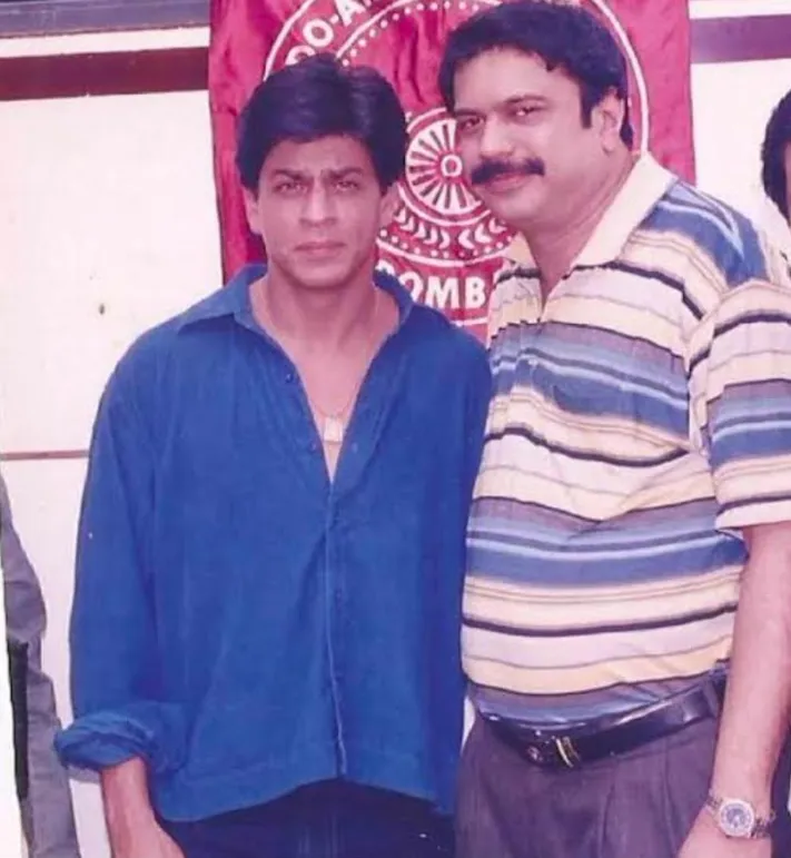 Shah Rukh Khan with film-journalist Chaitanya Padukone