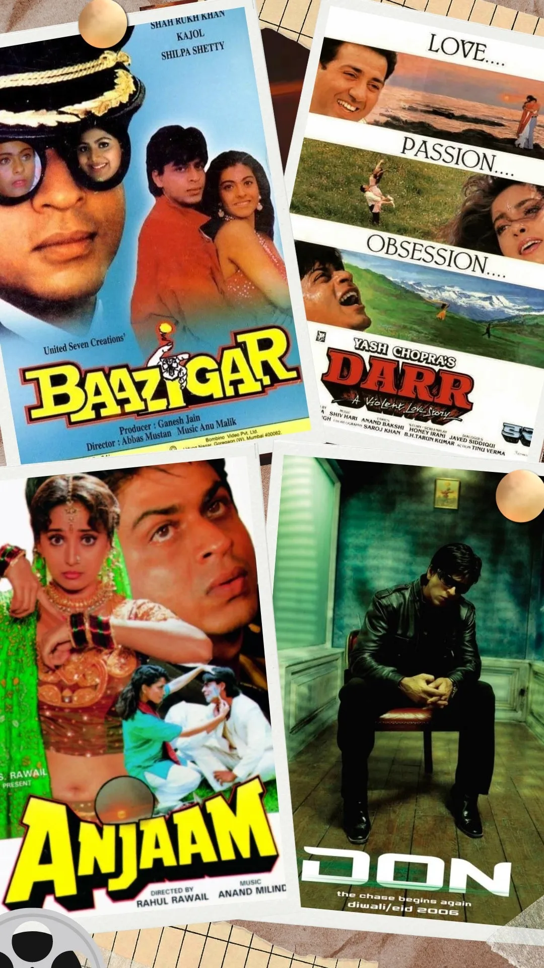 Shahrukh Khan darr baazigar anjaam