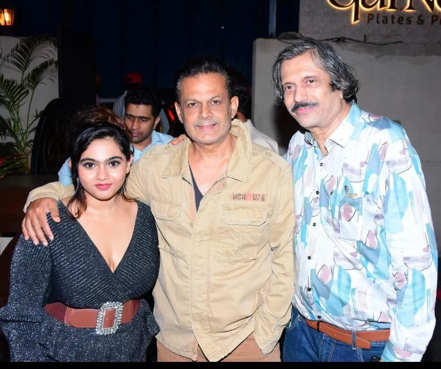 Actress Arsheen Namdar with Nasirr Khan and Chaitanya Padukone