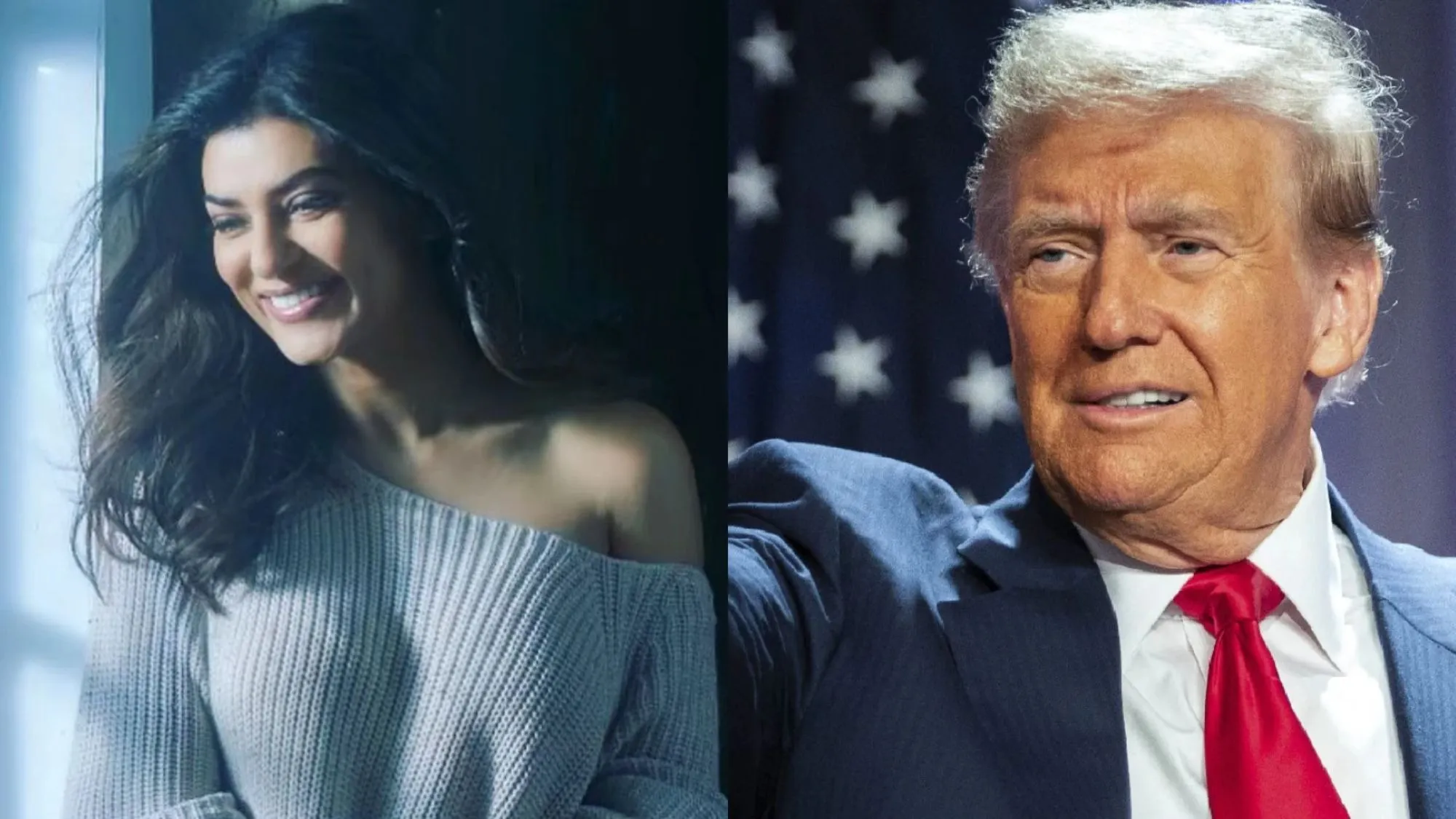 Sushmita Sen and Donald Trump
