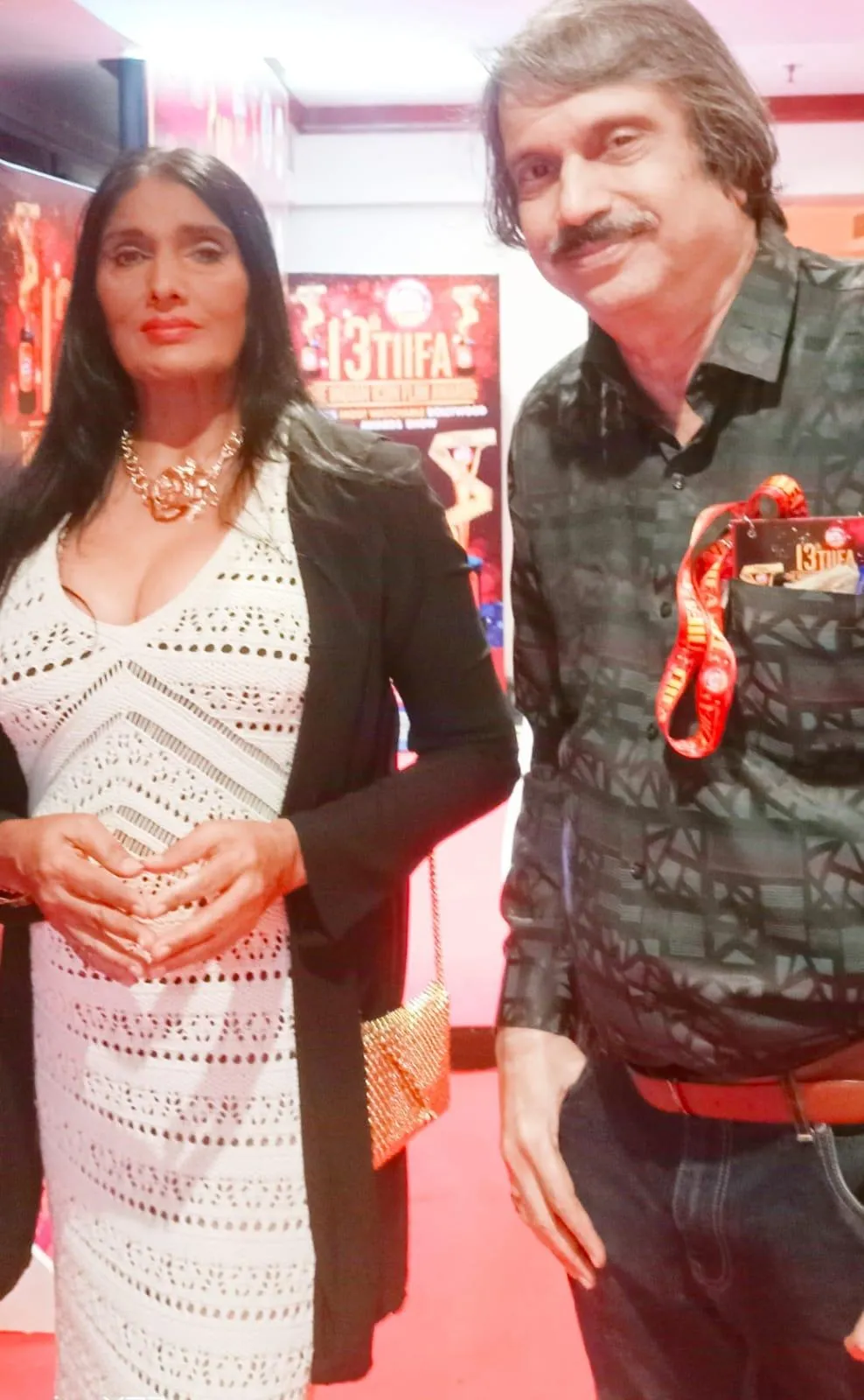 Anu Aggarwal with journalist Chaitanya Padukone
