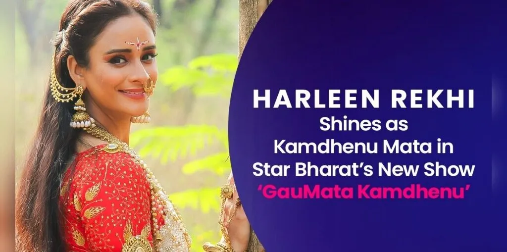 HarleenRekhitoPortraytheDivineRoleofKamdhenuMatainStarBharatE28099sNewMythologicalSeriesE28098KamdhenuGauMataE28099-1024x509