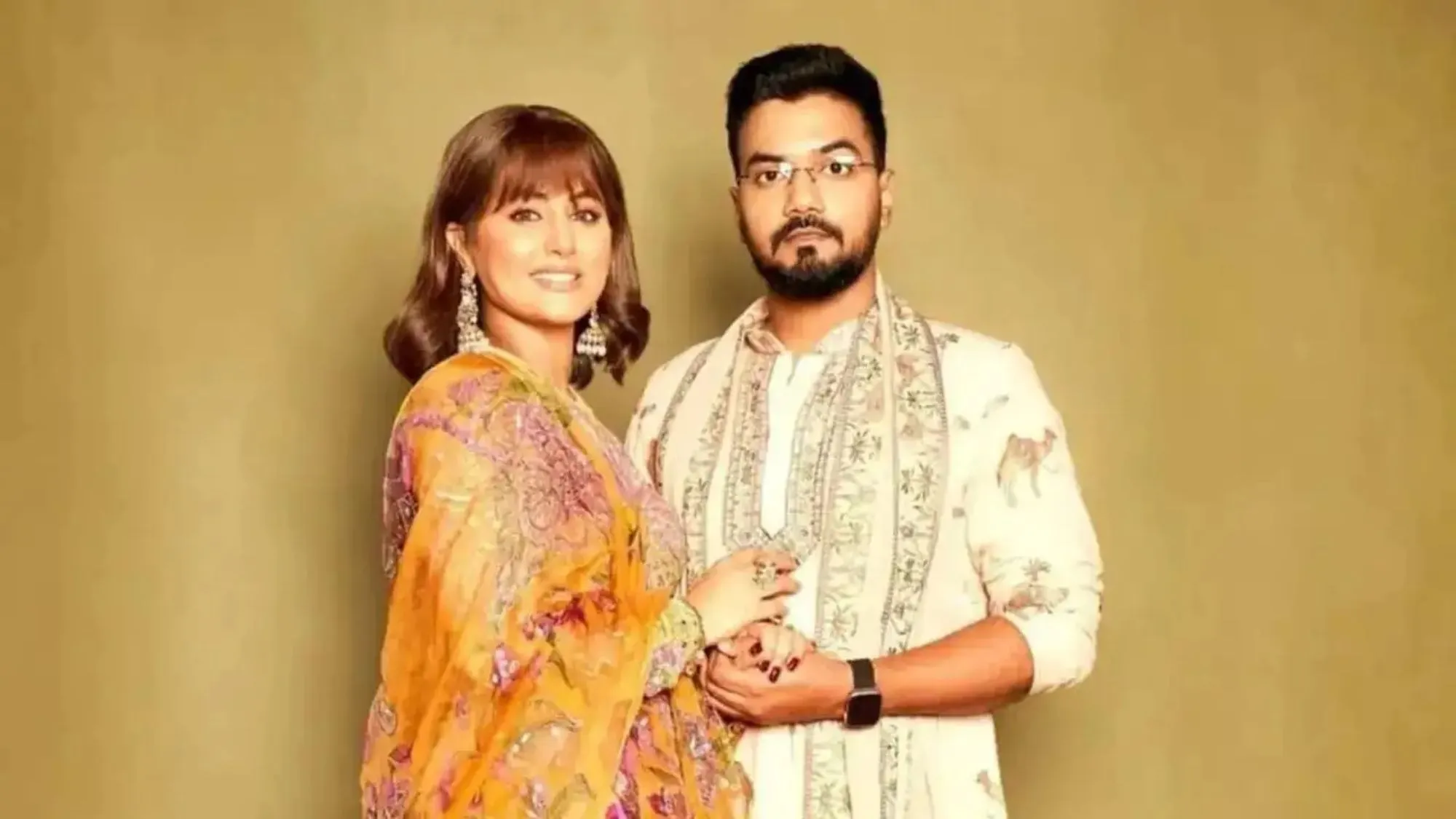 Rocky Jaiswal and Hina Khan