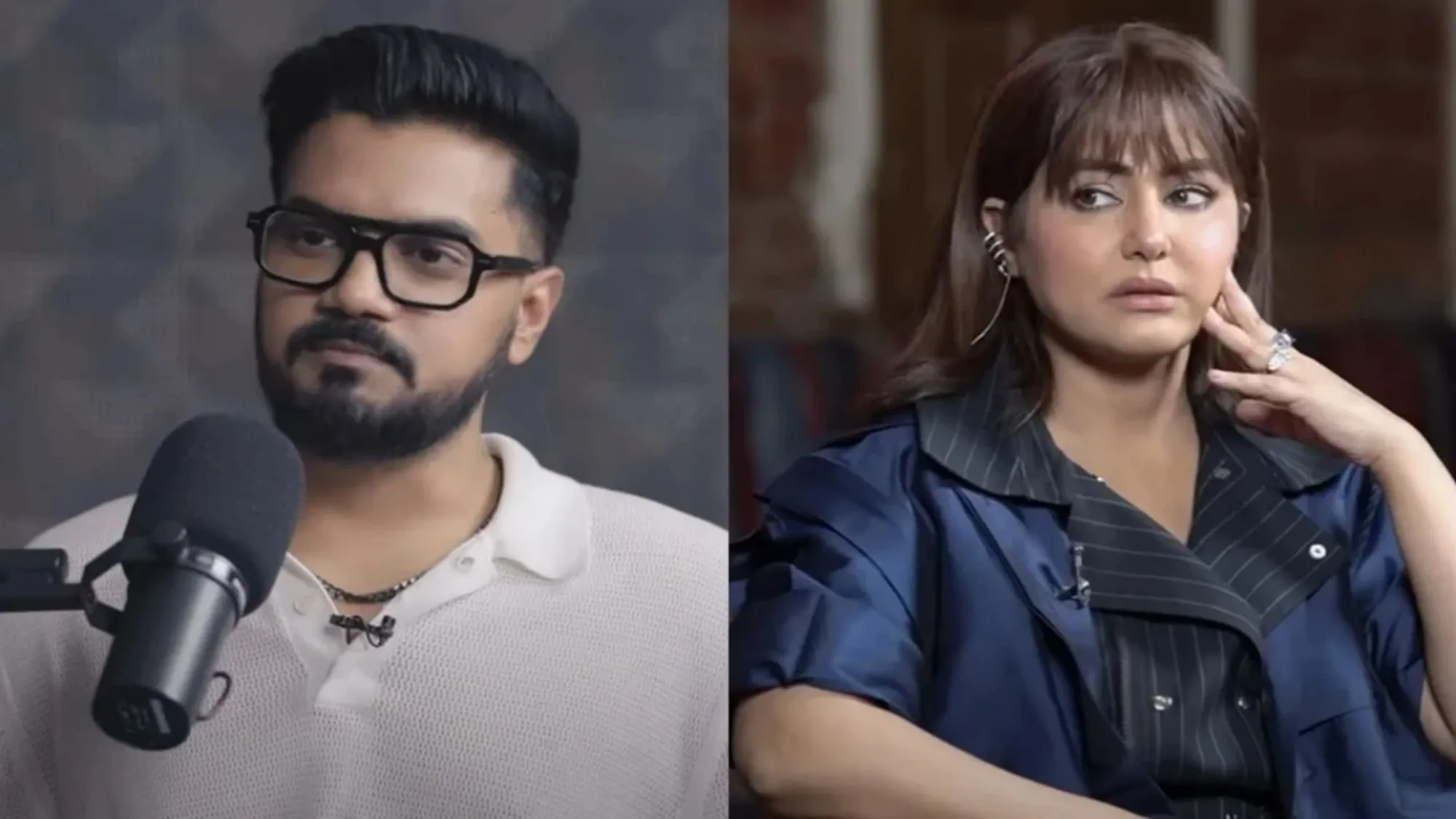 Rocky Jaiswal and Hina Khan