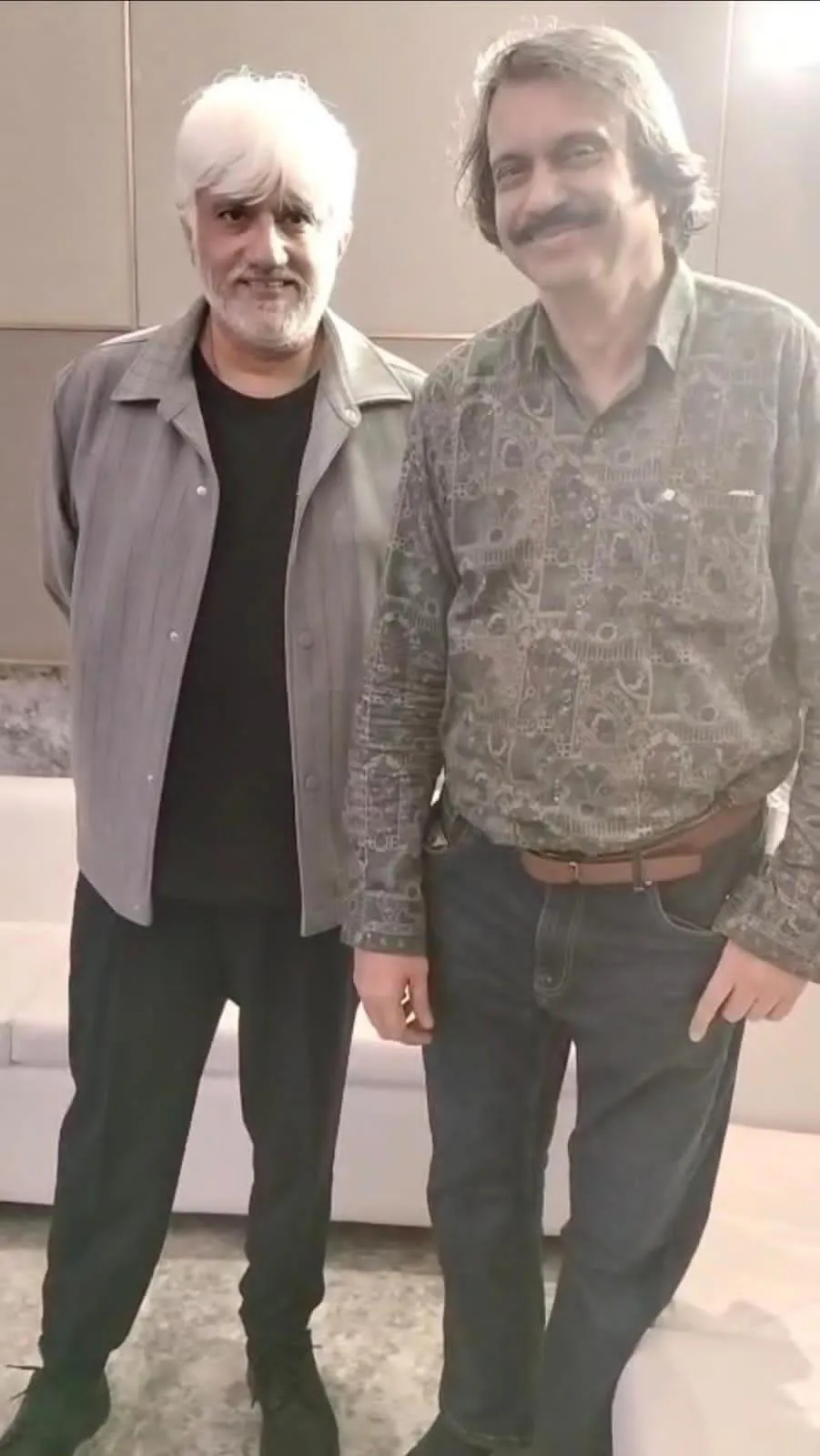 Vikram Bhatt with sr journalist Chaitanya Padukone