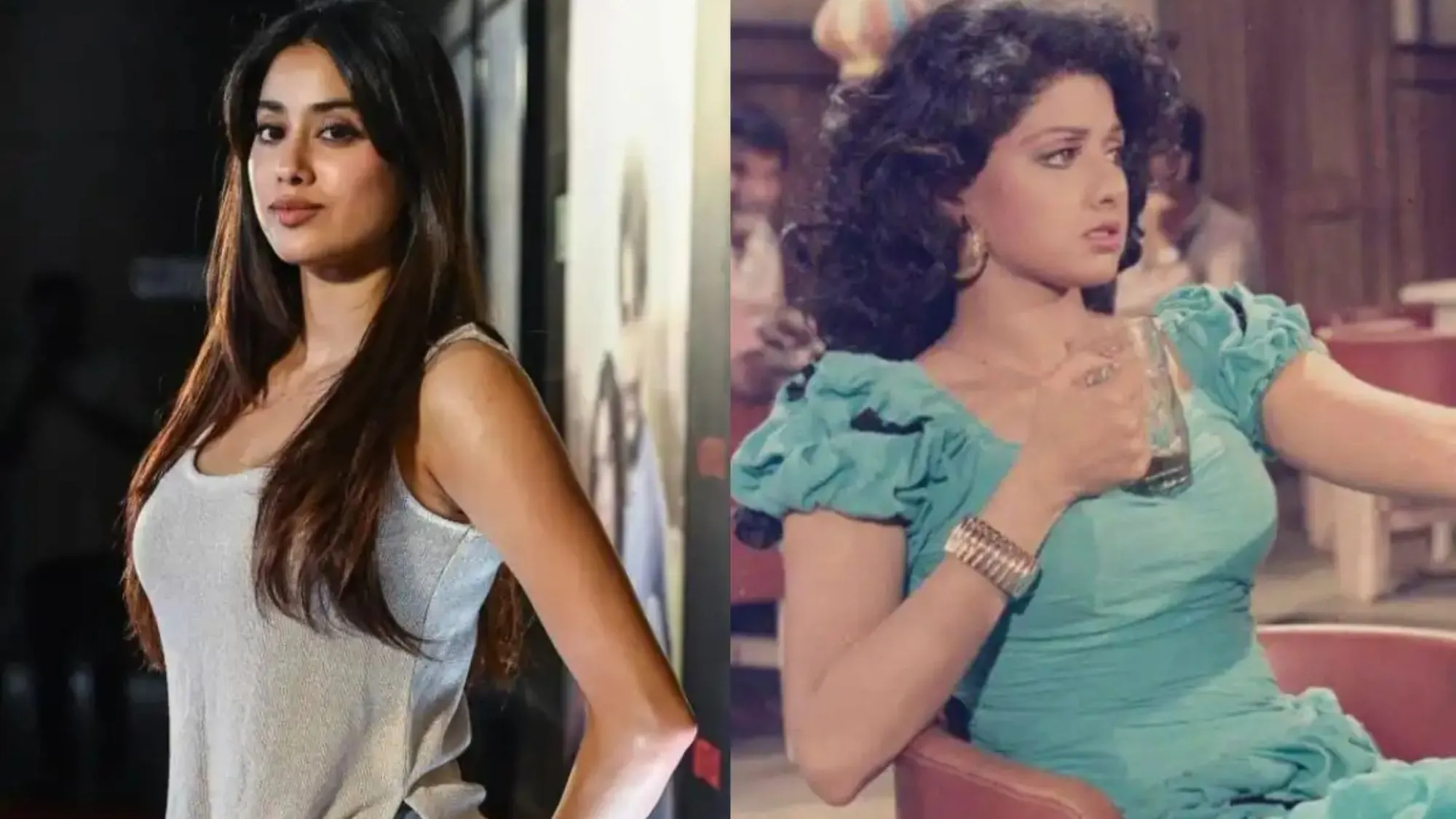 Janhvi Kapoor and Sridevi