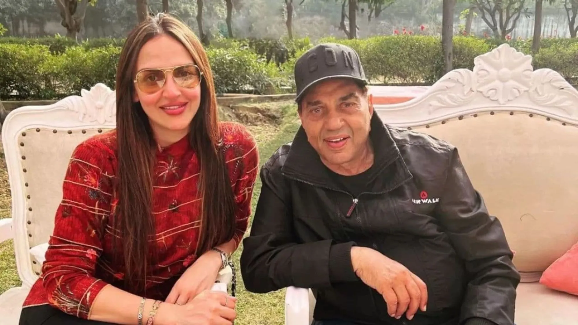 Dharmendra and Esha Deol