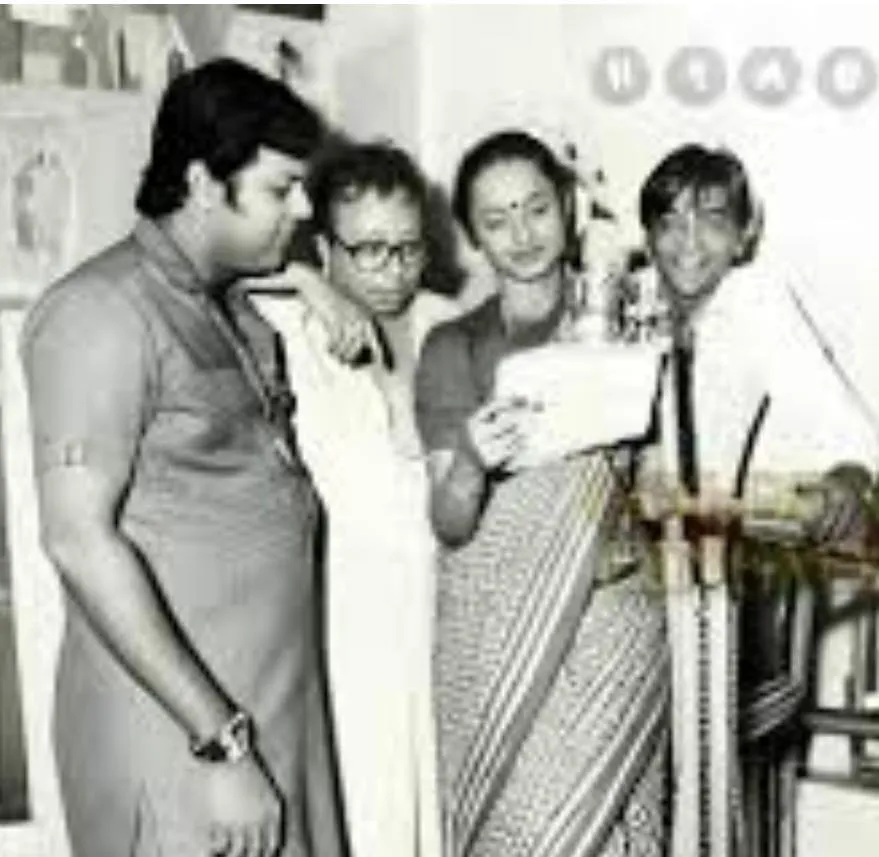 Playback singer Rekha records duet song with Shailendra S,  R D Burman and Gulshan B