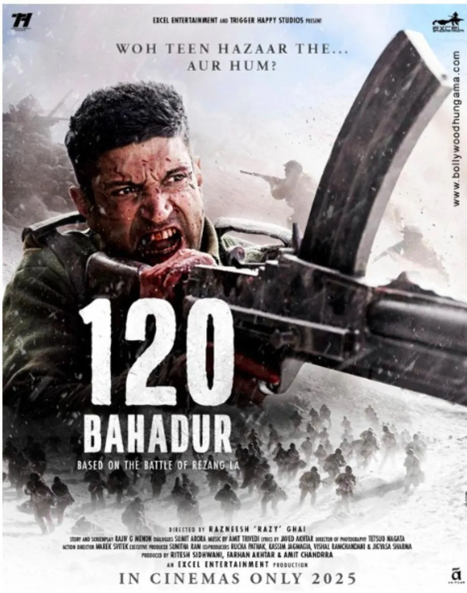 120 Bahadur war-movie poster
