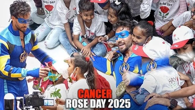 National Cancer Rose Day Tiger Shroof