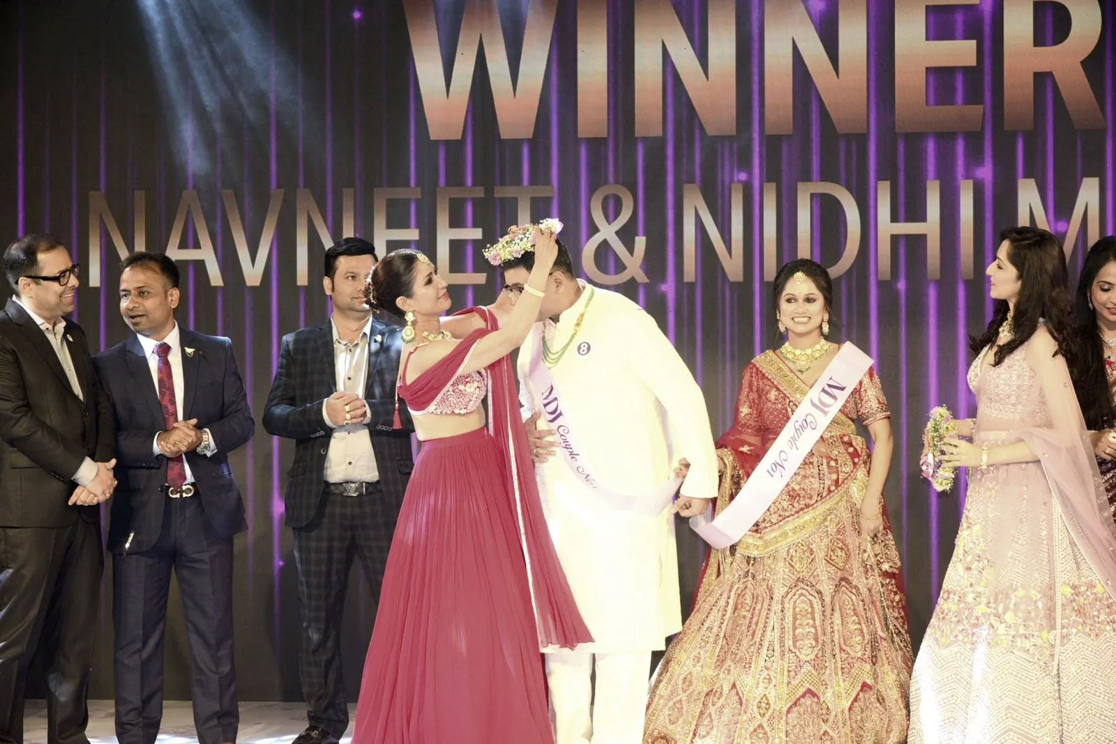 Navneet & Nidhi Mimani Winner of MDJ Couple No.1 (Season 4) presented by Mahabir Danwar Jewellers held at Fairfield by Marriott, Kolkata_5
