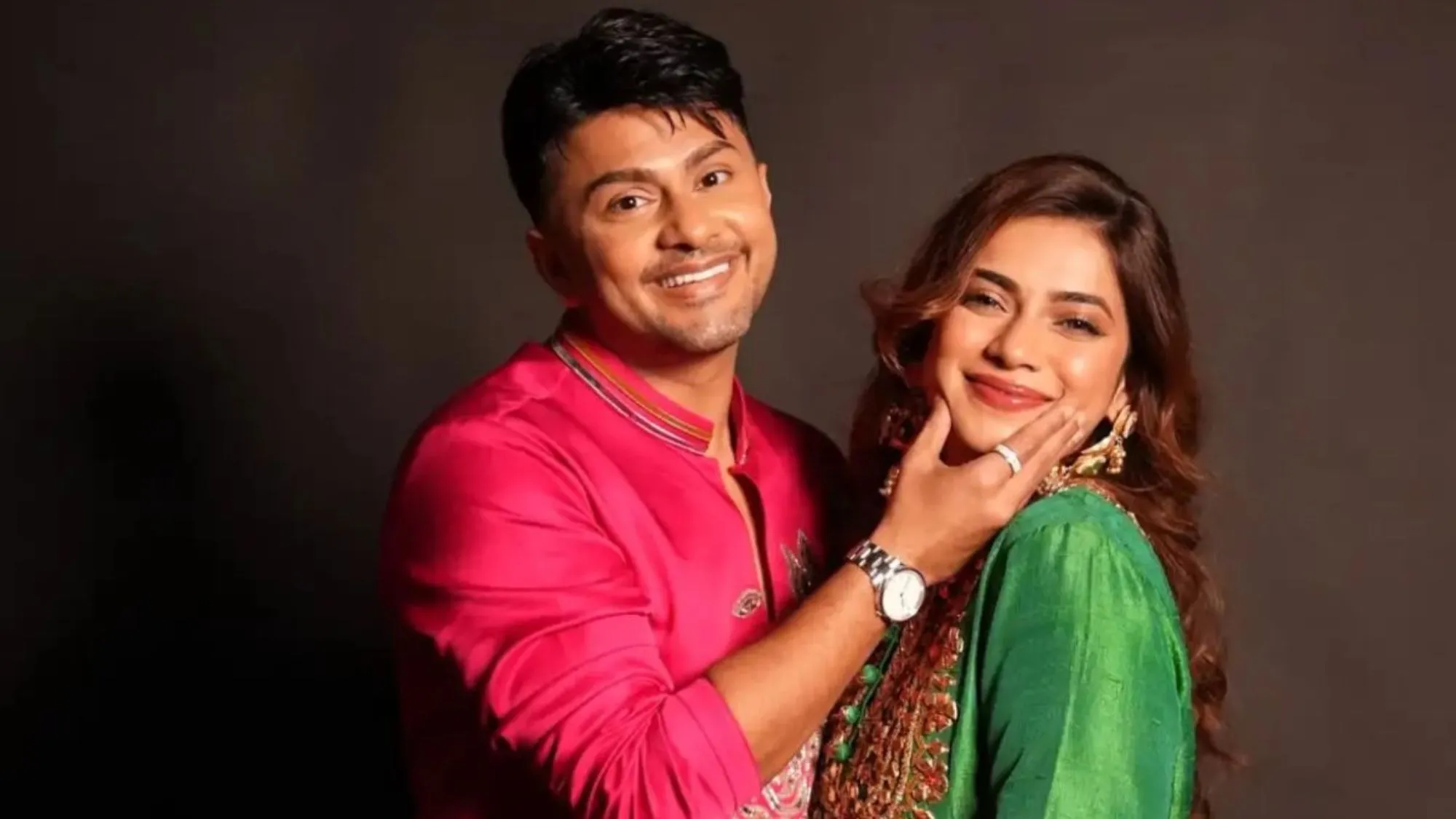 Nagma Mirajkar and Awez Darbar