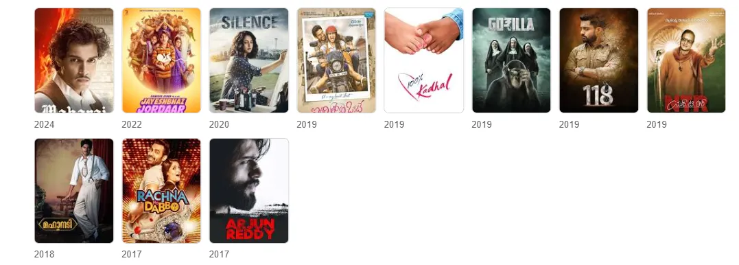 shalini pandey movies