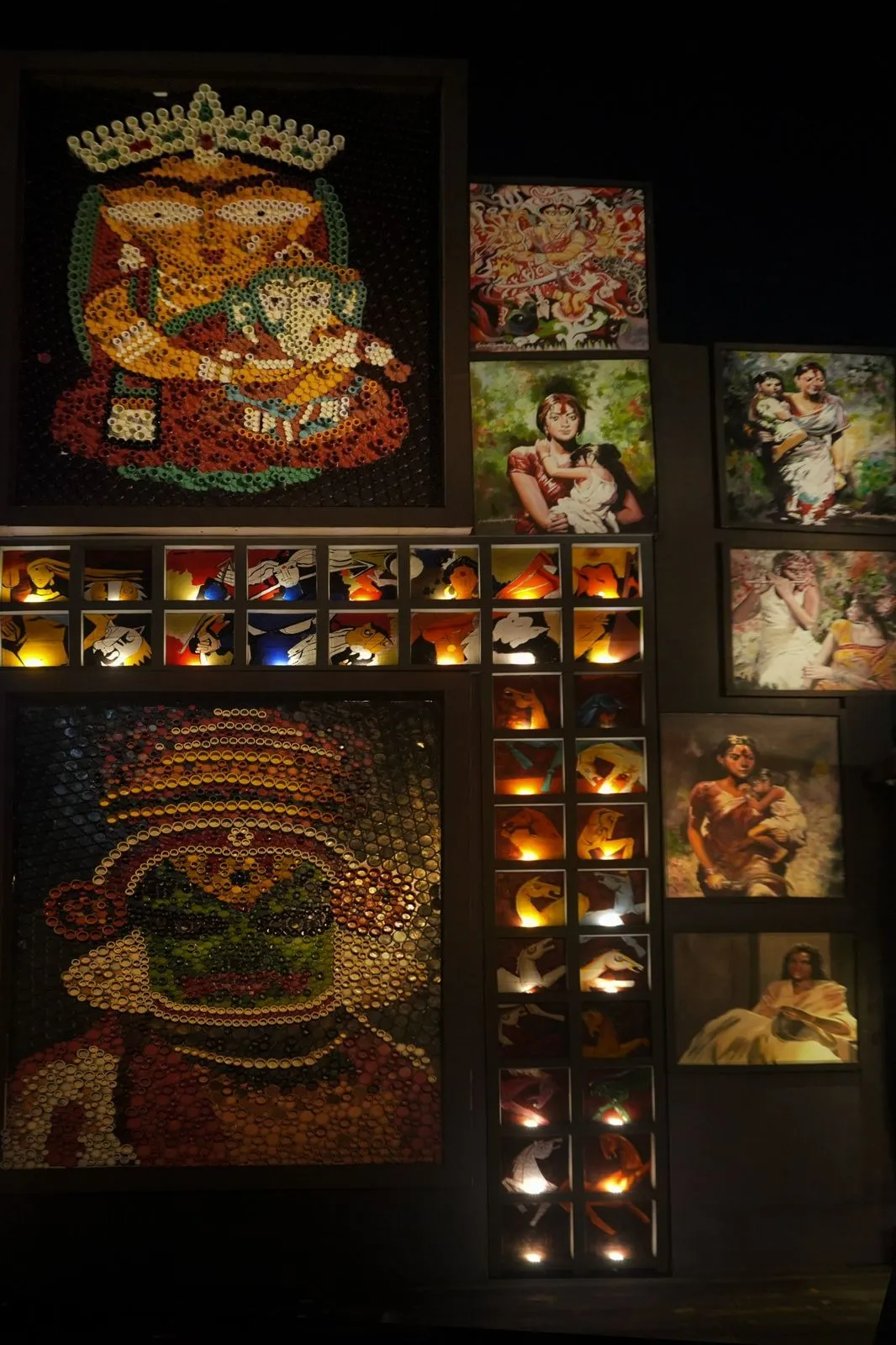 Hazra Park Durgotsab Committee inaugurated the pavilion with Kolkata tallest 30 foot Durga idol themed Drishtikon (2)
