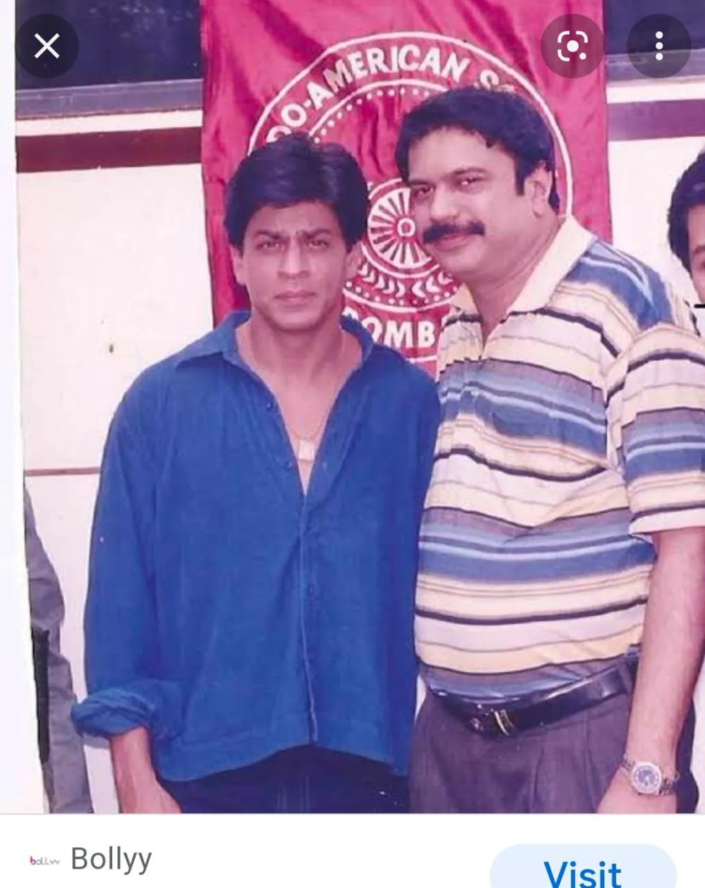 Shah Rukh Khan with film-journalist Chaitanya Padukone