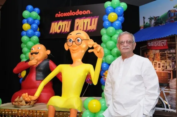 Gulzar Saab at the launch of Maya Digital Studios first ever Indian 3D animated project - Motu Patlu