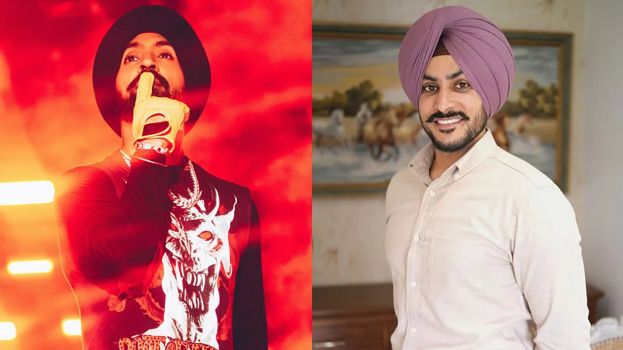 Diljit Dosanjh and Rajvir Jawanda