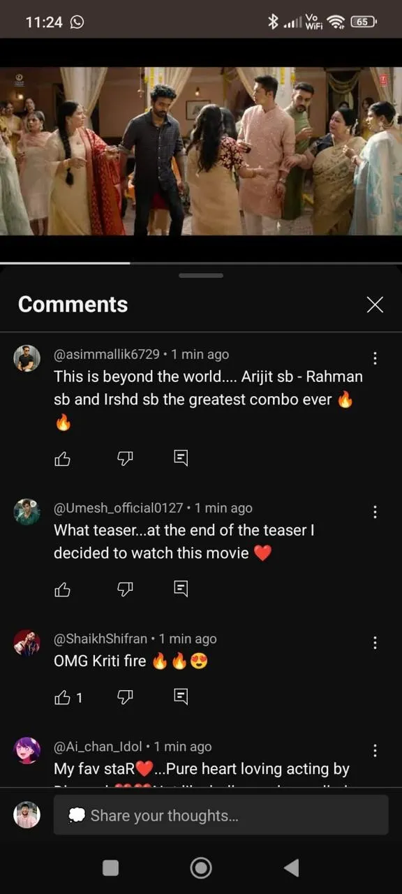 Tere Ishq Mein 2025 comment