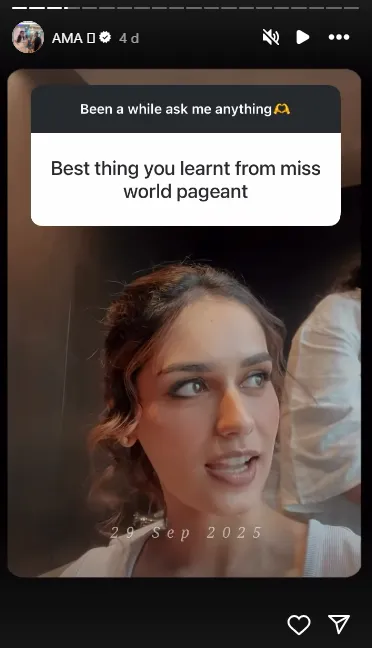 Manushi Chhillar AMA session