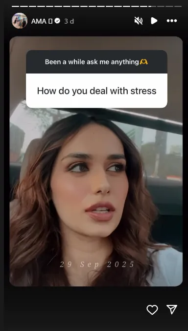 Manushi Chhillar social media interaction