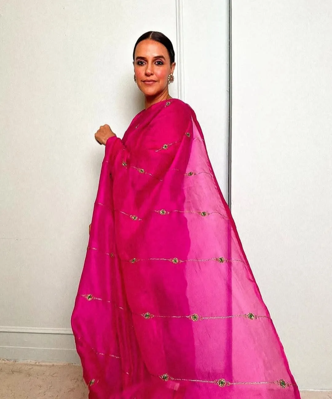 Neha Dhupia Navratri Pink Fashion