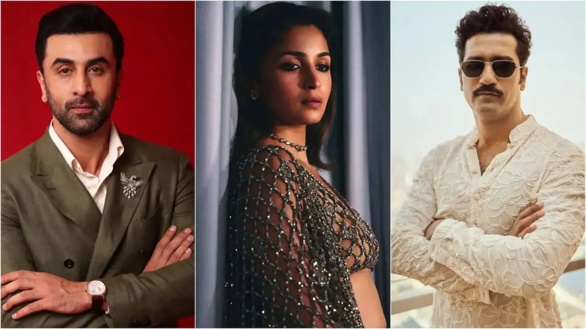 Alia Bhatt, Ranbir Kapoor and Vicky Kaushal