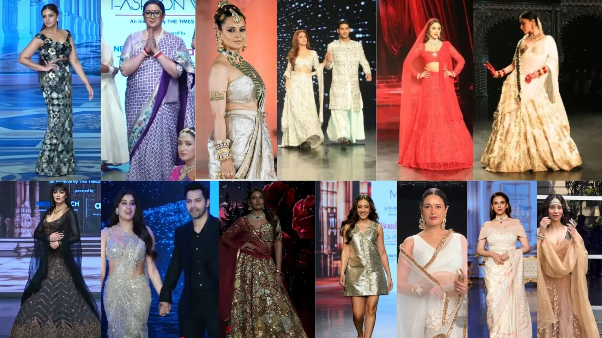 Bombay Times Fashion Week 2025 Kangana Mouni Urvashis magic shines at Bombay Times Fashion Week 2025 Janhvi-Varun's chemistry seen Kangana Ranaut, Mouni Roy, Urvashi Rautela, Janhvi Kapoor and Varun Dhawan walking the ramp at Bombay Times Fashion Week 2025