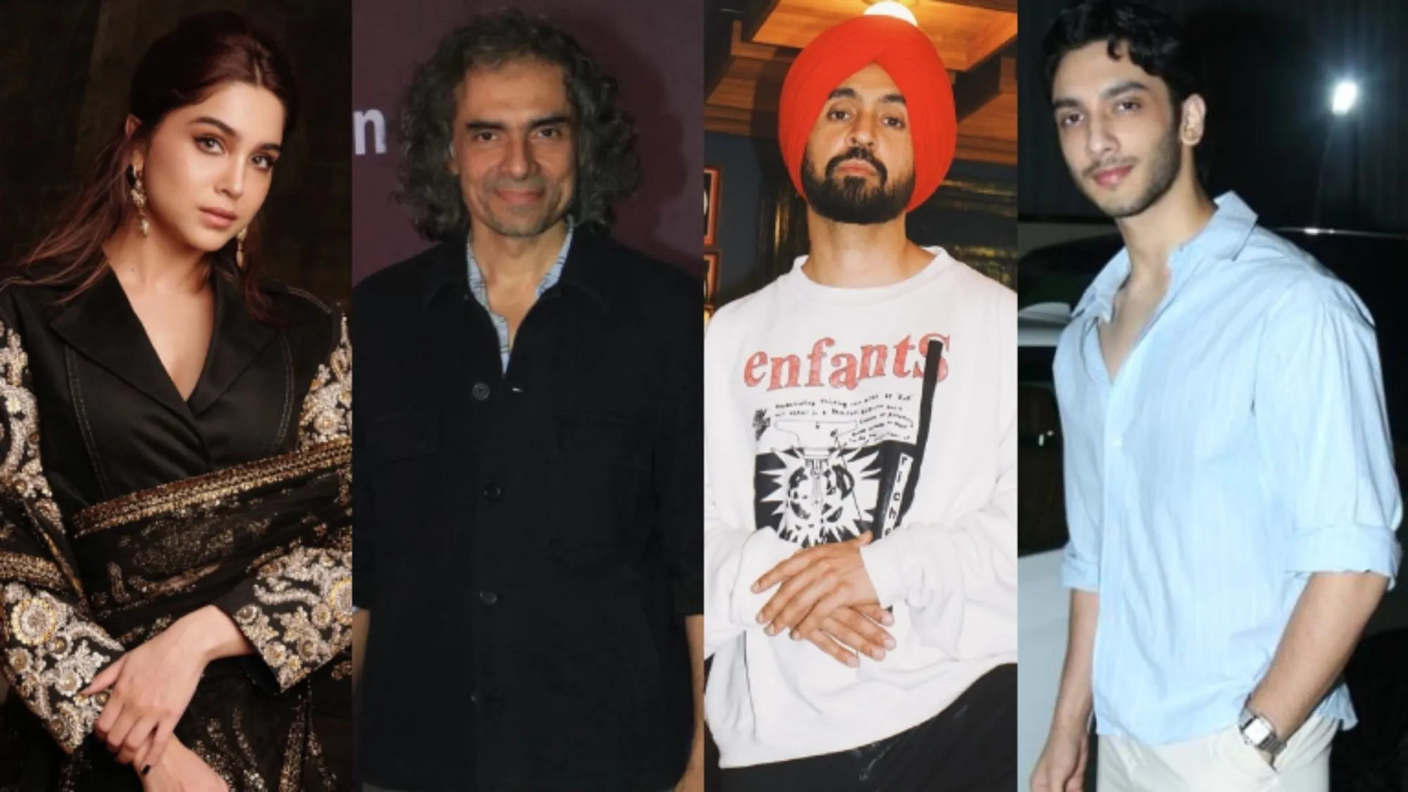 Diljit Dosanjh Vedang Raina and Sharvari