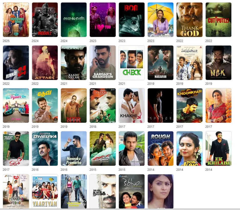 rakul preet singh movies