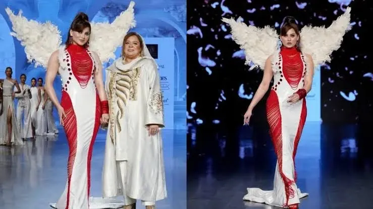 Urvashi Rautela first Indian Angel international modeling
