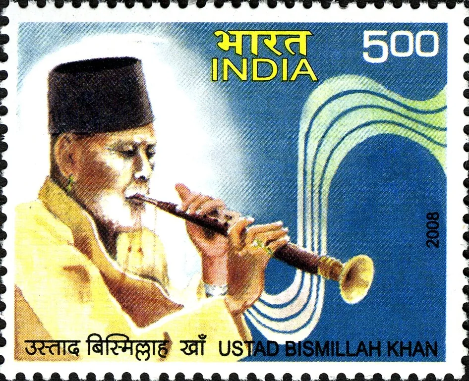 Bismillah_Khan_2008_stamp_of_India